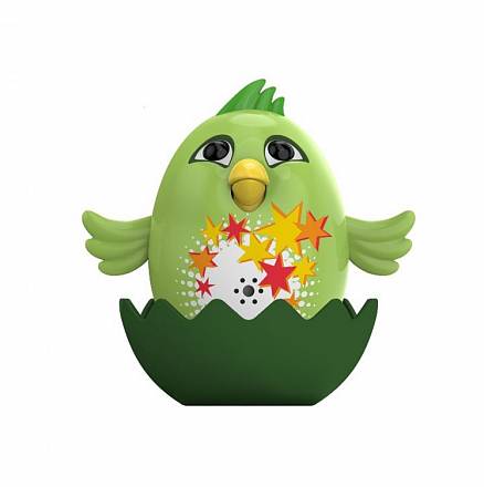 Интерактивная игрушка - Цыпленок с кольцом Fluff, зеленый 